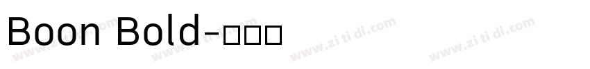 Boon Bold字体转换